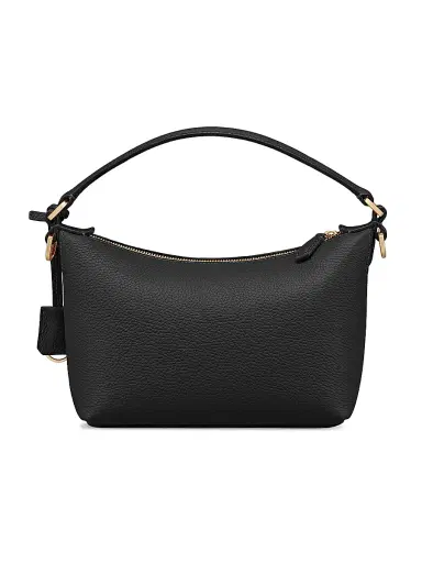MAISON de SABRÉ Women's Leather Soft Hobo Bag - Black Caviar | Thumbnail 7 MAISON de SABRÉ Women's Leather Soft Hobo Bag - Black Caviar | Thumbnail 7