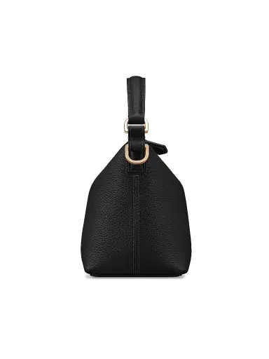 MAISON de SABRÉ Women's Leather Soft Hobo Bag - Black Caviar | Thumbnail 9 MAISON de SABRÉ Women's Leather Soft Hobo Bag - Black Caviar | Thumbnail 9