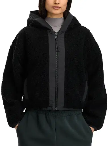 Canada Goose Women's Alberni Reversible Fleece Bomber Jacket - Black Noir | Thumbnail 3 Canada Goose Women's Alberni Reversible Fleece Bomber Jacket - Black Noir | Thumbnail 3