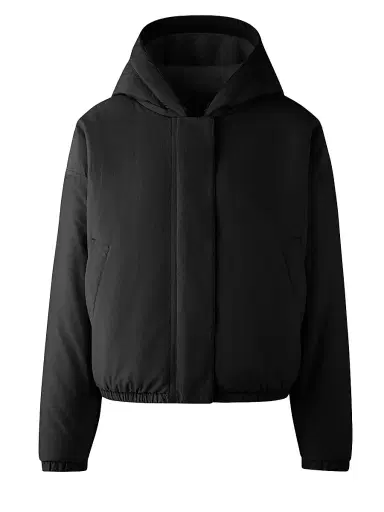 Canada Goose Women's Alberni Reversible Fleece Bomber Jacket - Black Noir | Thumbnail 1 Canada Goose Women's Alberni Reversible Fleece Bomber Jacket - Black Noir | Thumbnail 1
