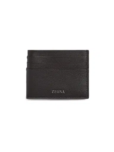 Zegna Men's Secondskin Card Case - Dark Brown | Thumbnail 1 Zegna Men's Secondskin Card Case - Dark Brown | Thumbnail 1