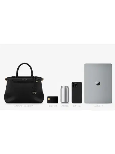 MAISON de SABRÉ Women's The Palais Top Handle Bag - Black Caviar | Thumbnail 1 MAISON de SABRÉ Women's The Palais Top Handle Bag - Black Caviar | Thumbnail 1