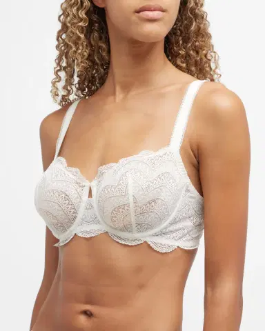 Simone Pérèle Karma Demi-Cup Convertible Lace Bra | Thumbnail 2 Simone Pérèle Karma Demi-Cup Convertible Lace Bra | Thumbnail 2