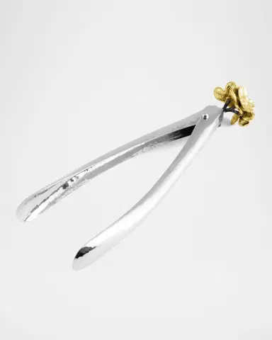 Michael Aram Gold Orchid Large Lock Spring Tongs | Thumbnail 2 Michael Aram Gold Orchid Large Lock Spring Tongs | Thumbnail 2