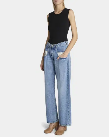 Maison Margiela 5-Pocket Wide-Leg Denim Pants | Thumbnail 3 Maison Margiela 5-Pocket Wide-Leg Denim Pants | Thumbnail 3