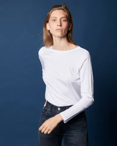 MAJESTIC FILATURES Lyocell Cotton Crewneck Tee | Thumbnail 4 MAJESTIC FILATURES Lyocell Cotton Crewneck Tee | Thumbnail 4