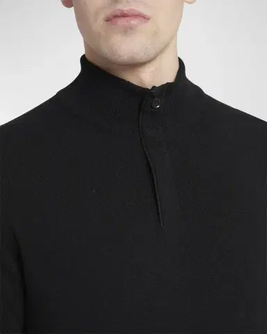ZEGNA Men's Cashmere Quarter-Zip Sweater | Thumbnail 5 ZEGNA Men's Cashmere Quarter-Zip Sweater | Thumbnail 5