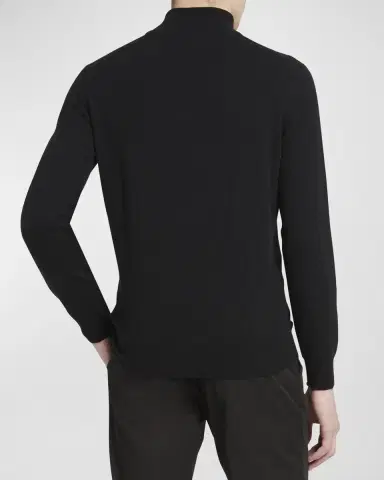 ZEGNA Men's Cashmere Quarter-Zip Sweater | Thumbnail 6 ZEGNA Men's Cashmere Quarter-Zip Sweater | Thumbnail 6