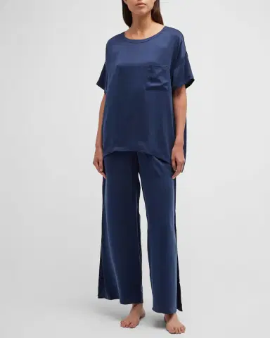 Lunya Washable Silk Tee Pant Set | Thumbnail 3 Lunya Washable Silk Tee Pant Set | Thumbnail 3