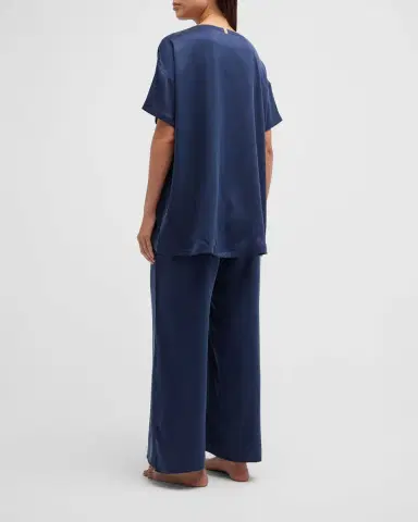 Lunya Washable Silk Tee Pant Set | Thumbnail 4 Lunya Washable Silk Tee Pant Set | Thumbnail 4