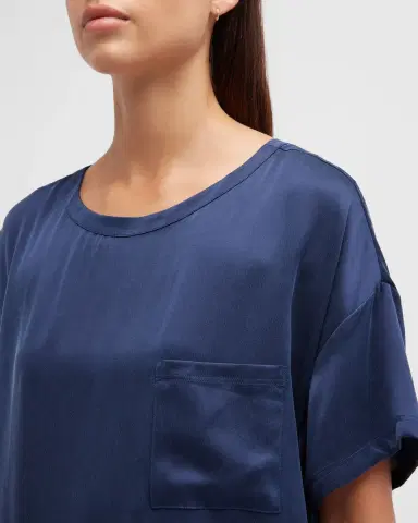 Lunya Washable Silk Tee Pant Set | Thumbnail 5 Lunya Washable Silk Tee Pant Set | Thumbnail 5