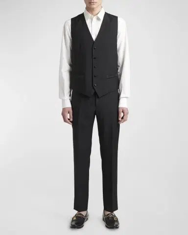 Dolce & Gabbana Men's Martini Two-Piece Tuxedo with Vest | Thumbnail 2 Dolce & Gabbana Men's Martini Two-Piece Tuxedo with Vest | Thumbnail 2