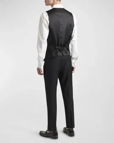 Dolce & Gabbana Men's Martini Two-Piece Tuxedo with Vest | Thumbnail 4 Dolce & Gabbana Men's Martini Two-Piece Tuxedo with Vest | Thumbnail 4