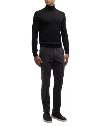 ZEGNA Men's Cashmere-Silk Turtleneck Sweater | Thumbnail 1 ZEGNA Men's Cashmere-Silk Turtleneck Sweater | Thumbnail 1