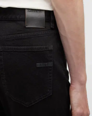 Zegna Men's 5-Pocket Black Wash Denim Jeans | Thumbnail 5 Zegna Men's 5-Pocket Black Wash Denim Jeans | Thumbnail 5