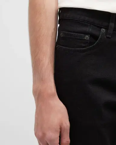 Zegna Men's 5-Pocket Black Wash Denim Jeans | Thumbnail 7 Zegna Men's 5-Pocket Black Wash Denim Jeans | Thumbnail 7