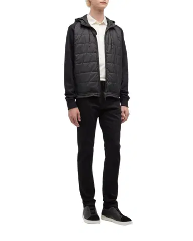 Zegna Men's 5-Pocket Black Wash Denim Jeans | Thumbnail 1 Zegna Men's 5-Pocket Black Wash Denim Jeans | Thumbnail 1