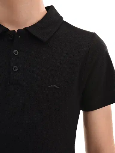 Moustache Little Boy's & Boy's Solid Polo Shirt - Black - Size 14 | Thumbnail 5 Moustache Little Boy's & Boy's Solid Polo Shirt - Black - Size 14 | Thumbnail 5
