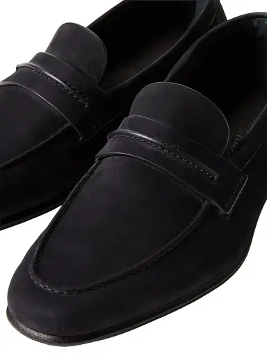 Zegna Men's Secondskin Mocassin Loafers - Navy Blue - Size 12 | Thumbnail 5 Zegna Men's Secondskin Mocassin Loafers - Navy Blue - Size 12 | Thumbnail 5