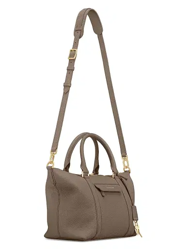 MAISON de SABRÉ Women's Leather Crossbody Weekender Bag - Cashmere Clay | Thumbnail 9 MAISON de SABRÉ Women's Leather Crossbody Weekender Bag - Cashmere Clay | Thumbnail 9
