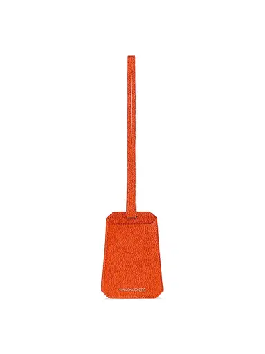 MAISON de SABRÉ Men's Leather Luggage Tag - Manhattan Orange | Thumbnail 1 MAISON de SABRÉ Men's Leather Luggage Tag - Manhattan Orange | Thumbnail 1