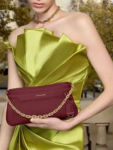 MAISON de SABRÉ Women's The Palais Soirée Top Handle Bag - Plum Red | Thumbnail 1 MAISON de SABRÉ Women's The Palais Soirée Top Handle Bag - Plum Red | Thumbnail 1