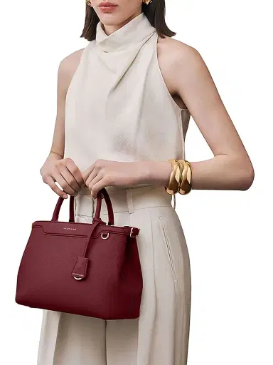 MAISON de SABRÉ Women's The Palais Top Handle Bag - Plum Red | Thumbnail 2 MAISON de SABRÉ Women's The Palais Top Handle Bag - Plum Red | Thumbnail 2