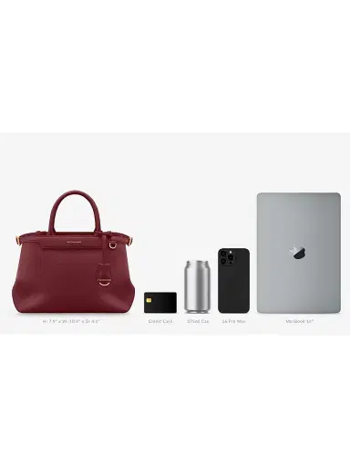MAISON de SABRÉ Women's The Palais Top Handle Bag - Plum Red | Thumbnail 1 MAISON de SABRÉ Women's The Palais Top Handle Bag - Plum Red | Thumbnail 1