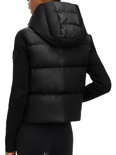 Canada Goose Women's Hybridge Wide Quilt Hooded Puffer Jacket - Black Noir | Thumbnail 6 Canada Goose Women's Hybridge Wide Quilt Hooded Puffer Jacket - Black Noir | Thumbnail 6