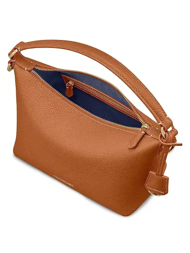 MAISON de SABRÉ Women's Leather Soft Hobo Bag - Pecan Brown | Thumbnail 8 MAISON de SABRÉ Women's Leather Soft Hobo Bag - Pecan Brown | Thumbnail 8
