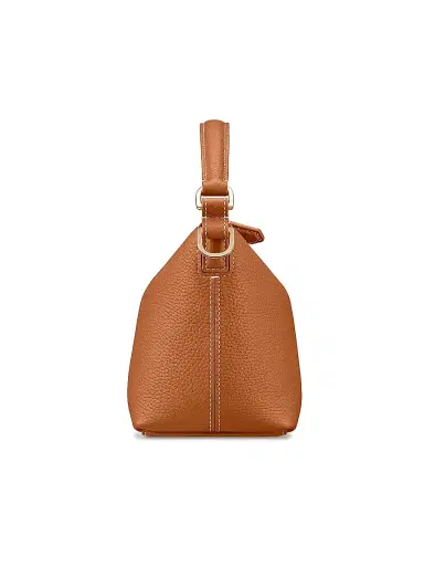 MAISON de SABRÉ Women's Leather Soft Hobo Bag - Pecan Brown | Thumbnail 9 MAISON de SABRÉ Women's Leather Soft Hobo Bag - Pecan Brown | Thumbnail 9