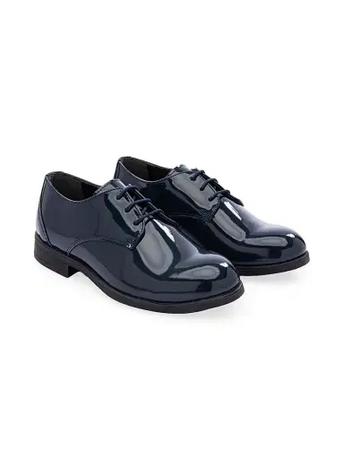 Moustache Little Boy's & Boy's Open Lace Dress Shoes - Navy 4 (Child) | Thumbnail 3 Moustache Little Boy's & Boy's Open Lace Dress Shoes - Navy 4 (Child) | Thumbnail 3