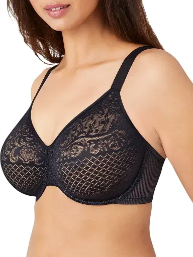 Wacoal Women's Visual Effects Minimizer Bra - Black | Thumbnail 6 Wacoal Women's Visual Effects Minimizer Bra - Black | Thumbnail 6
