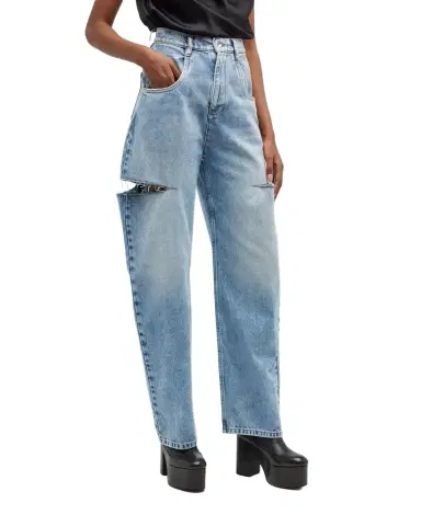 Maison Margiela Slash-Sides Wide-Leg Denim Pants | Thumbnail 1 Maison Margiela Slash-Sides Wide-Leg Denim Pants | Thumbnail 1