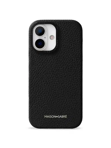 MAISON de SABRÉ Leather Phone Case (iPhone 17) - Black Caviar | Thumbnail 1 MAISON de SABRÉ Leather Phone Case (iPhone 17) - Black Caviar | Thumbnail 1