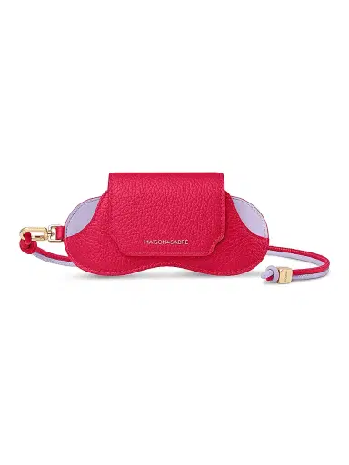 MAISON de SABRÉ Women's Leather Sunglasses Sling Case - Fuchsia Lavender | Thumbnail 1 MAISON de SABRÉ Women's Leather Sunglasses Sling Case - Fuchsia Lavender | Thumbnail 1