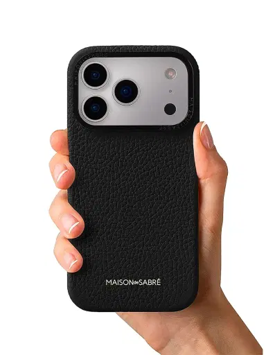 MAISON de SABRÉ Leather Phone Case (iPhone 17 Pro) - Black Caviar | Thumbnail 5 MAISON de SABRÉ Leather Phone Case (iPhone 17 Pro) - Black Caviar | Thumbnail 5