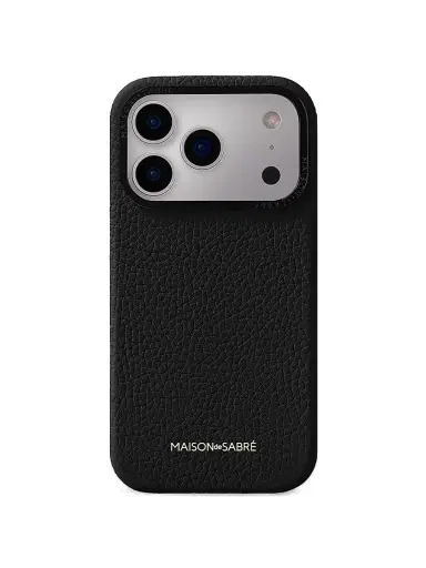 MAISON de SABRÉ Leather Phone Case (iPhone 17 Pro) - Black Caviar | Thumbnail 1 MAISON de SABRÉ Leather Phone Case (iPhone 17 Pro) - Black Caviar | Thumbnail 1