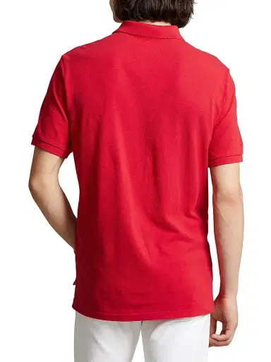 Polo Ralph Lauren Men's Cotton Mesh Slim-Fit Polo Shirt - Red | Thumbnail 4 Polo Ralph Lauren Men's Cotton Mesh Slim-Fit Polo Shirt - Red | Thumbnail 4