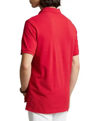Polo Ralph Lauren Men's Cotton Mesh Slim-Fit Polo Shirt - Red | Thumbnail 5 Polo Ralph Lauren Men's Cotton Mesh Slim-Fit Polo Shirt - Red | Thumbnail 5