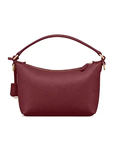MAISON de SABRÉ Women's Leather Soft Hobo Bag - Plum Red | Thumbnail 7 MAISON de SABRÉ Women's Leather Soft Hobo Bag - Plum Red | Thumbnail 7