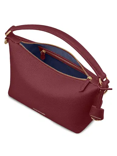 MAISON de SABRÉ Women's Leather Soft Hobo Bag - Plum Red | Thumbnail 8 MAISON de SABRÉ Women's Leather Soft Hobo Bag - Plum Red | Thumbnail 8