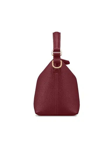 MAISON de SABRÉ Women's Leather Soft Hobo Bag - Plum Red | Thumbnail 9 MAISON de SABRÉ Women's Leather Soft Hobo Bag - Plum Red | Thumbnail 9