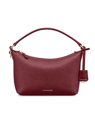 MAISON de SABRÉ Women's Leather Soft Hobo Bag - Plum Red | Thumbnail 1 MAISON de SABRÉ Women's Leather Soft Hobo Bag - Plum Red | Thumbnail 1