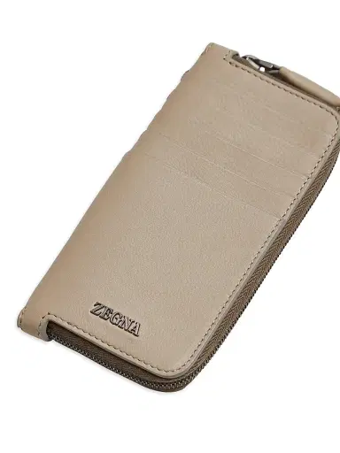 ZEGNA Men's Secondskin Wallet - Light Taupe | Thumbnail 4 ZEGNA Men's Secondskin Wallet - Light Taupe | Thumbnail 4