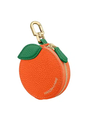MAISON de SABRÉ Women's The Sabrémoji Fruit Coin Purse - Orange | Thumbnail 3 MAISON de SABRÉ Women's The Sabrémoji Fruit Coin Purse - Orange | Thumbnail 3