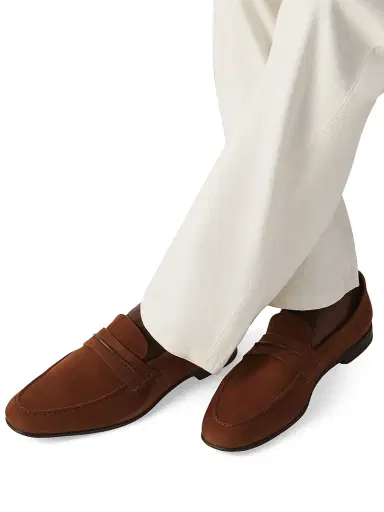 Zegna Men's Secondskin Mocassin Loafers | Thumbnail 6 Zegna Men's Secondskin Mocassin Loafers | Thumbnail 6