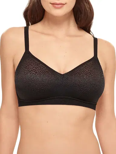 Wacoal Women's Back Appeal Wirefree Jacquard Lace Bra - Black | Thumbnail 3 Wacoal Women's Back Appeal Wirefree Jacquard Lace Bra - Black | Thumbnail 3
