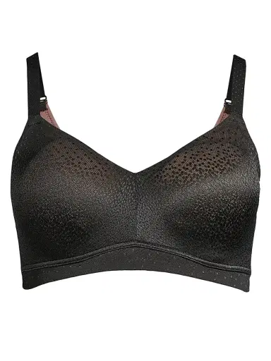 Wacoal Women's Back Appeal Wirefree Jacquard Lace Bra - Black | Thumbnail 1 Wacoal Women's Back Appeal Wirefree Jacquard Lace Bra - Black | Thumbnail 1