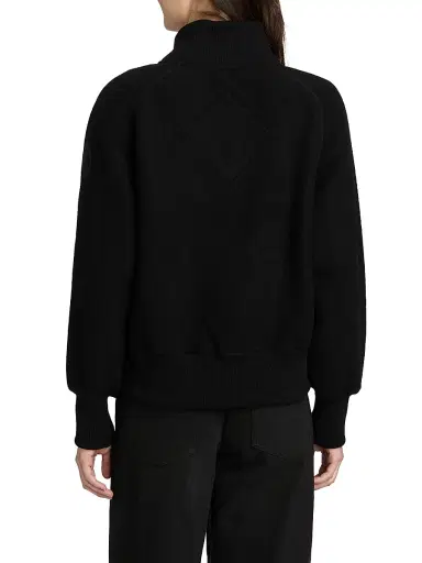 Canada Goose Women's Sierra Fleece Bomber Jacket - Black Noir | Thumbnail 5 Canada Goose Women's Sierra Fleece Bomber Jacket - Black Noir | Thumbnail 5